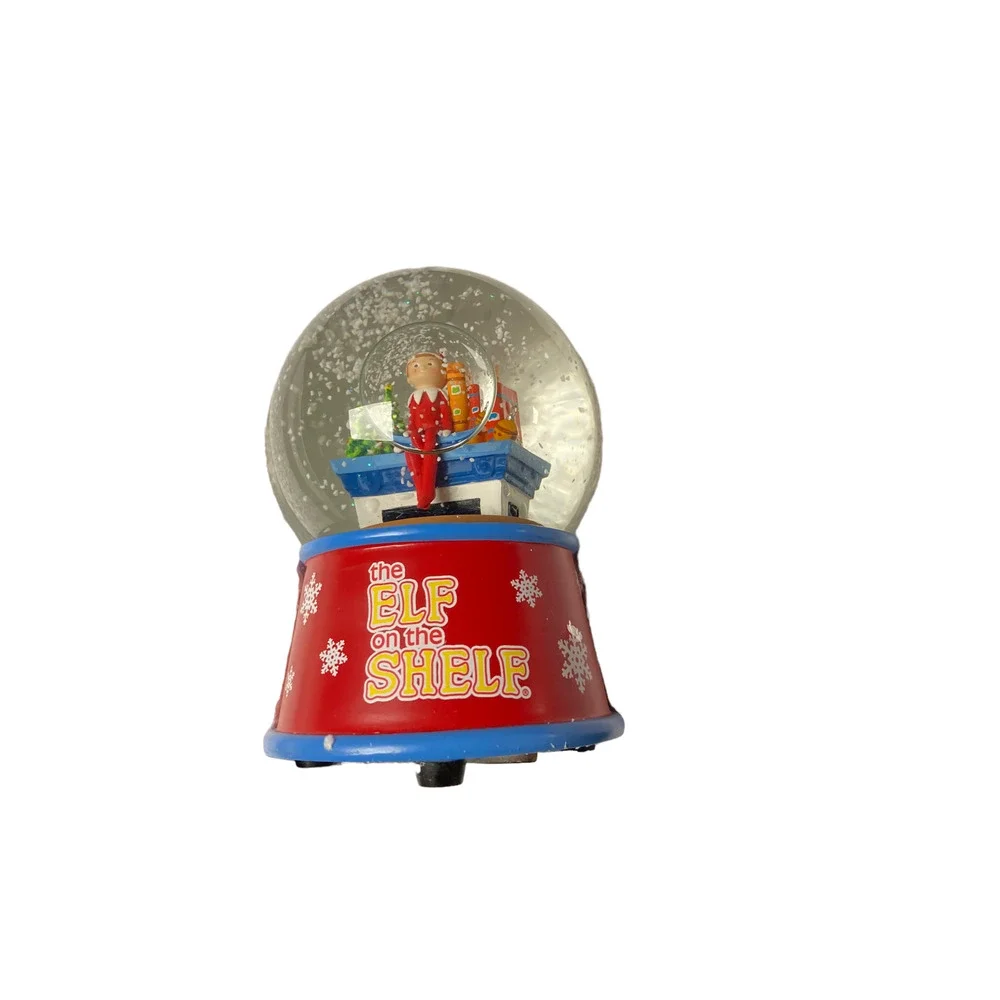 Roman Elf On The Shelf Doll Musical Music Snow Globe Glitterdome Christmas w/Box